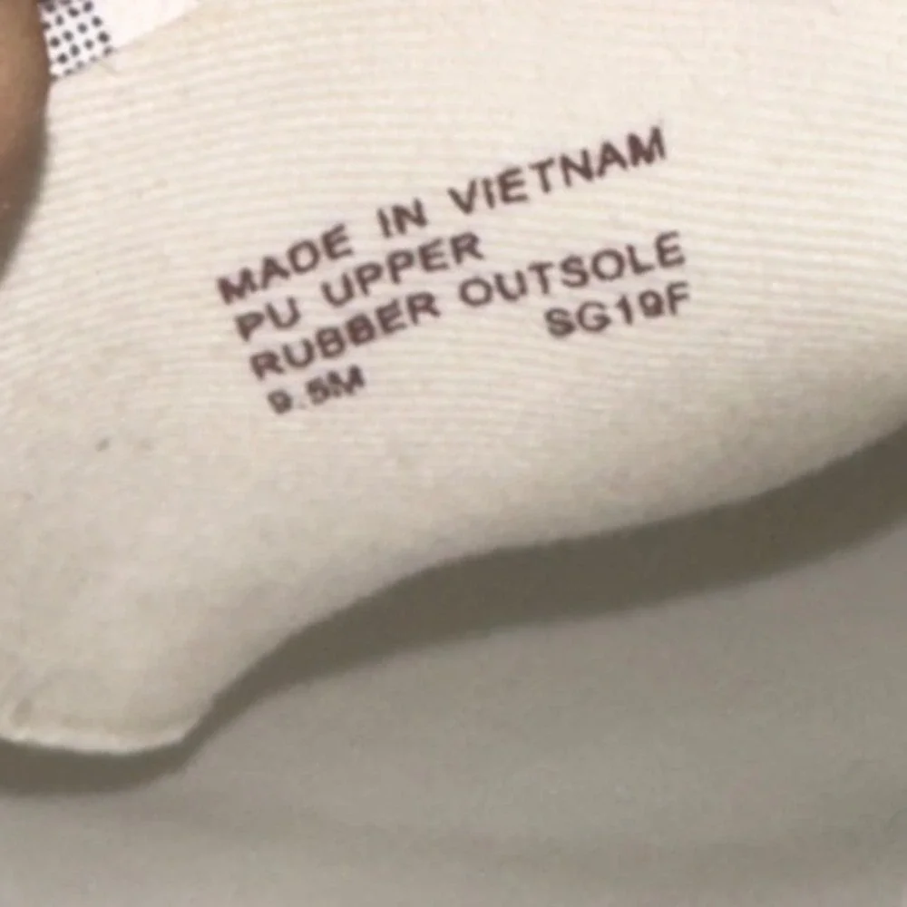 Michael‎ Kors Women's MK Signature Logo Low Top Sneakers White Navy Size 9.5